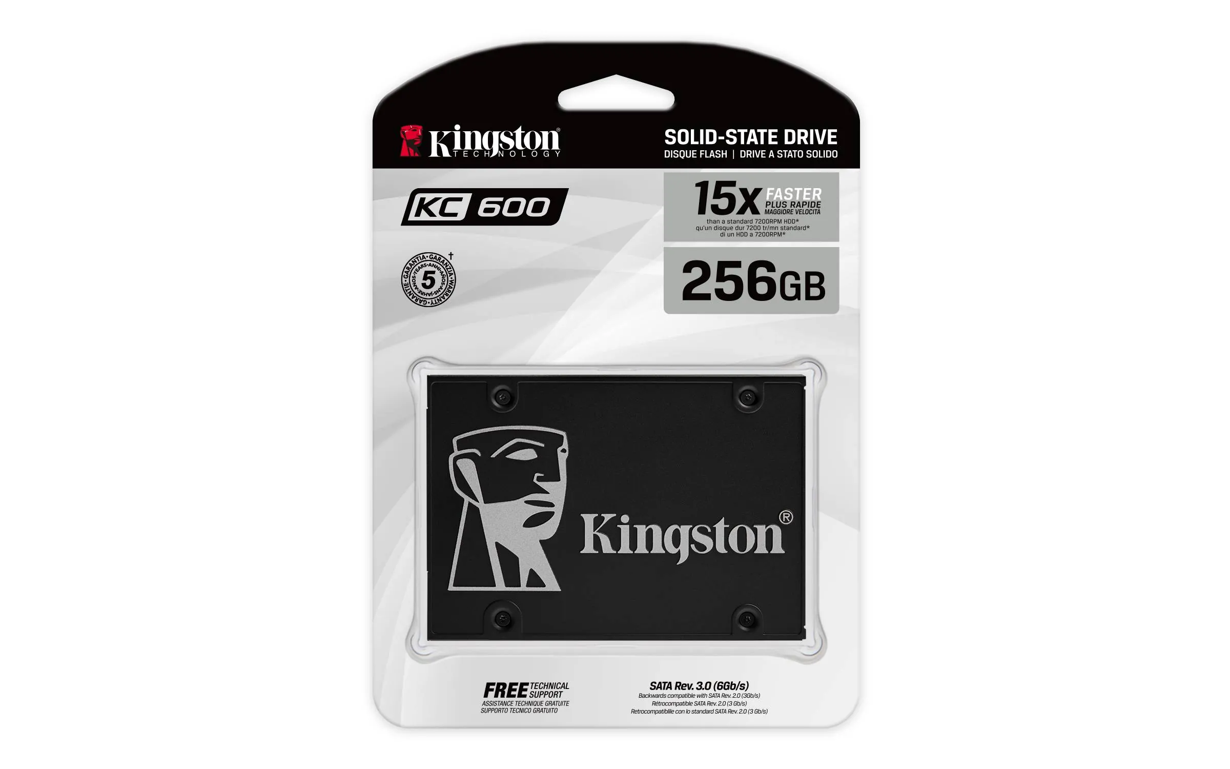 Unidad SSD 256GB Kingston KC600 2.5