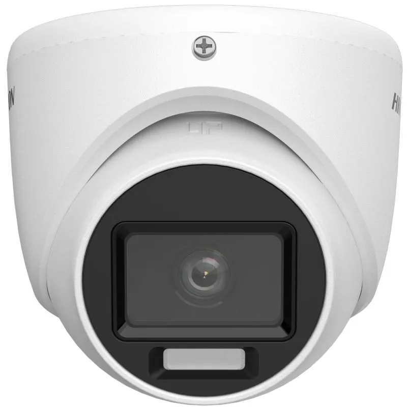 Cámara Turbo HD Hikvision DS-2CE76D0T-EXLMF 2MP con Lente 2.8mm, IR 40m y Micrófono Integrado 2