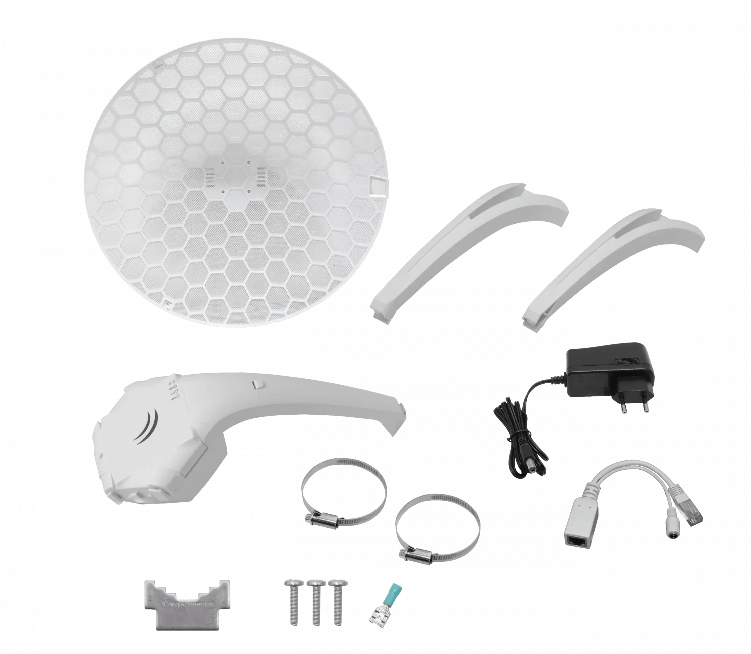 Antena Internet rural Mikrotik 17dBi 150/50Mbps 1-sim 25° L3 incl24V 4