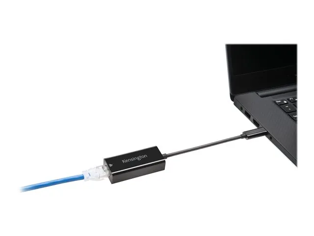 Adaptador Kensington USB-C a Ethernet, 1000 Mb/s, Negro 2