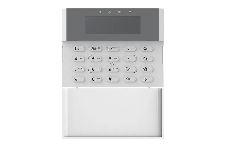 Teclado Cableado para Alarmas AX Hybrid Pro Hikvision DS-PK1-LRT-HWB 2