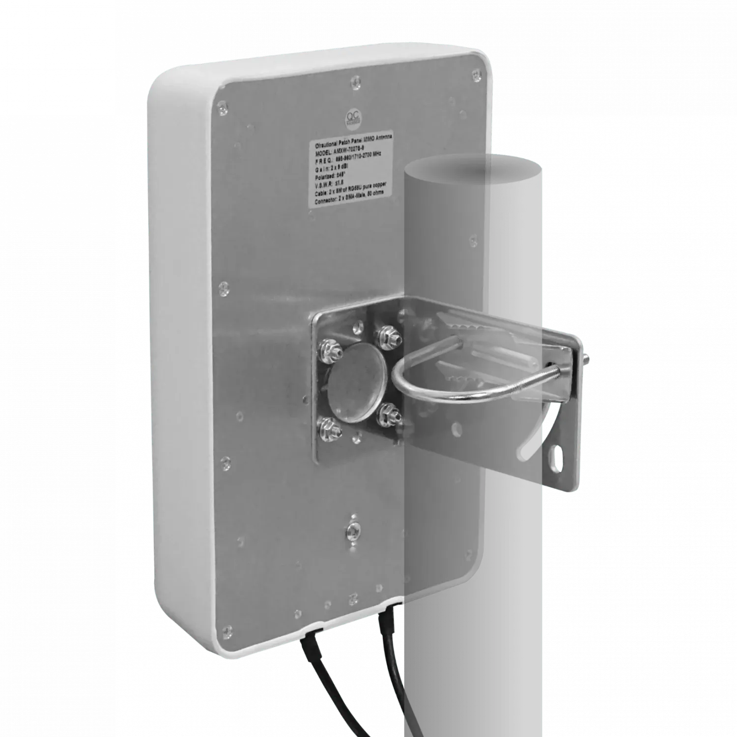 Antena Panel MIMO 9dBi 2-SMA-M/5mt  698-960 1710-2700MHz Pol-X Antena Panel 26x17x6cm 2