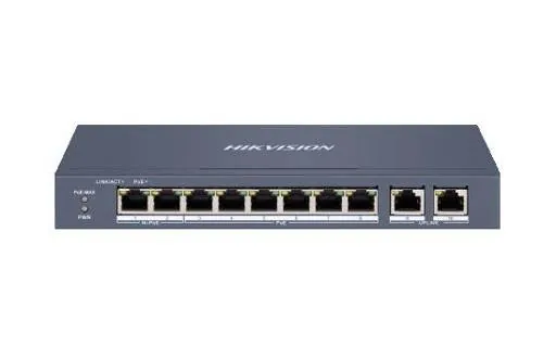 Switch PoE Hikvision DS-3E1310HP-EI Administrable de 8 Puertos con 2 SFP 2