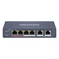 Switch PoE Hikvision DS-3E1106HP-EI Administrable de 4 Puertos con 2 Uplink - Miniatura 2