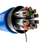 Cable 4 pares Enterprise CU  Cat6A S/FTP GRIS Cable 23AWG LSZH 305m - Miniatura 4