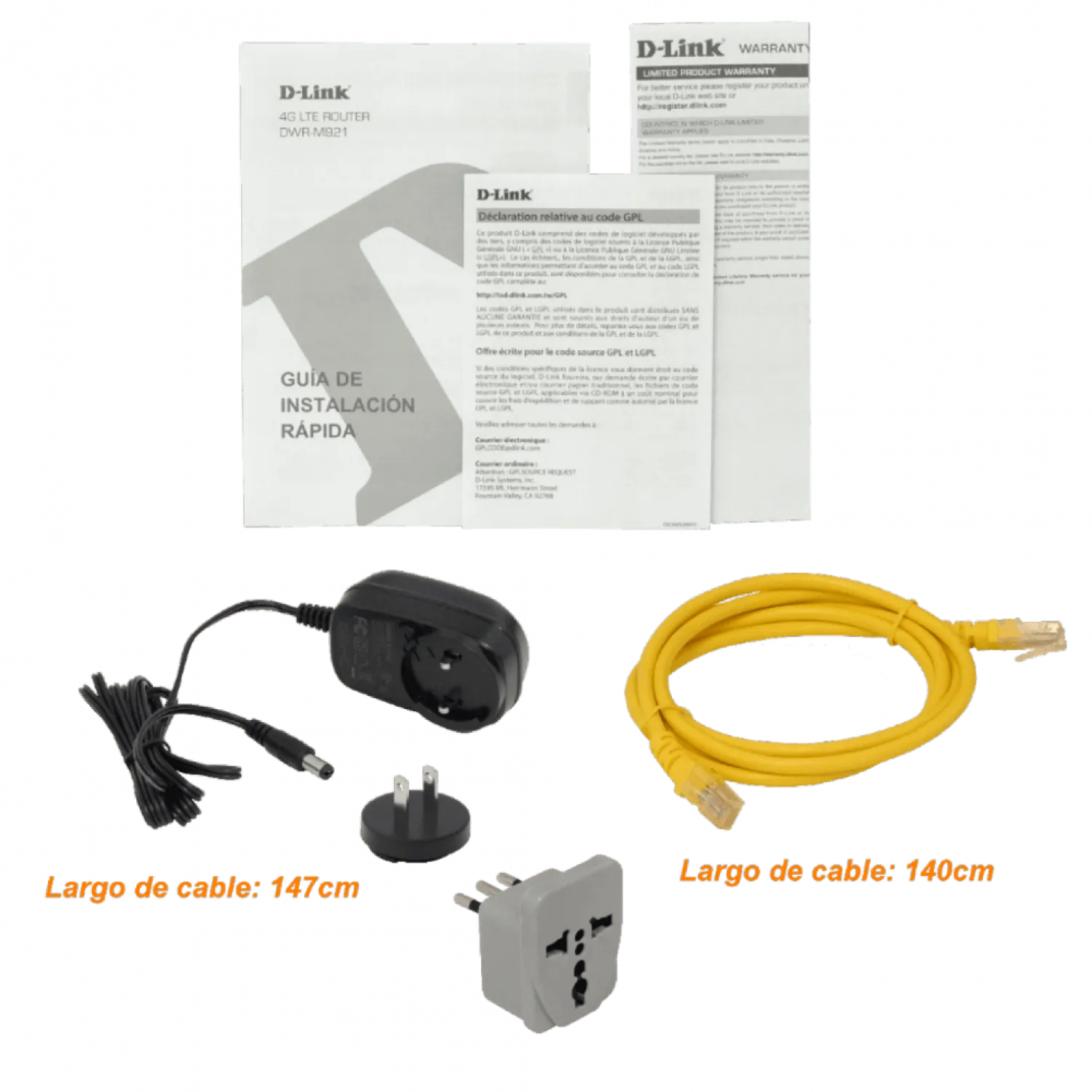 Modem D-LINK 4G/LTE-Cat4 N300-2,4GHz 4-antenas-fijas 1-Sim 4-100 1-WAN 1-USB 4
