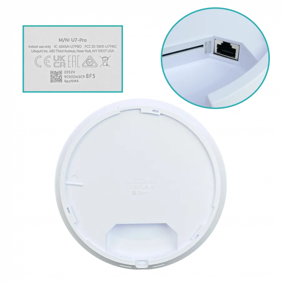 Punto de Acceso Inalámbrico de Alta Velocidad Ubiquiti U7 Pro Access Point WiFi 7 5