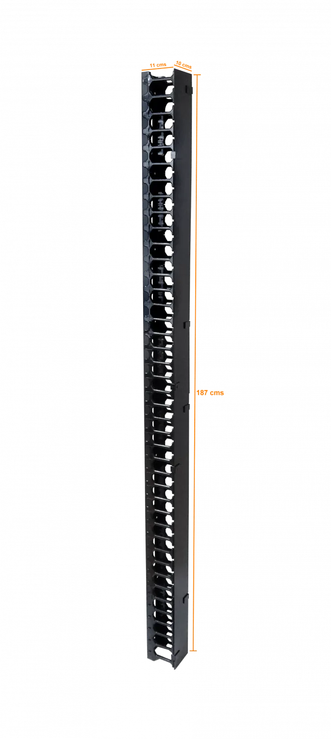 Ordenador vertical 42U 187cm 2-tapa-metal anch-10cm prof-11cm 3