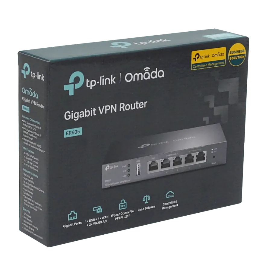 Router TP-LINK VPN Gigabit Omada ER605 (TL-R605) V2, Integrado en Omada SDN, Gestión centralizada 7