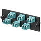 Panduit Opticom Fiber Adapter Panels - Tablero de conexiones - azul - 6 puertos - Miniatura 2