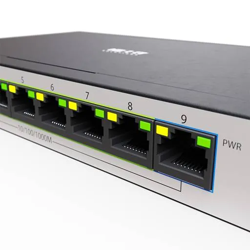 Switch Gigabit Nexxt Vertex V900P, 9 Puertos PoE+, Escritorio, 120W, 10/100/1000Mbps 2