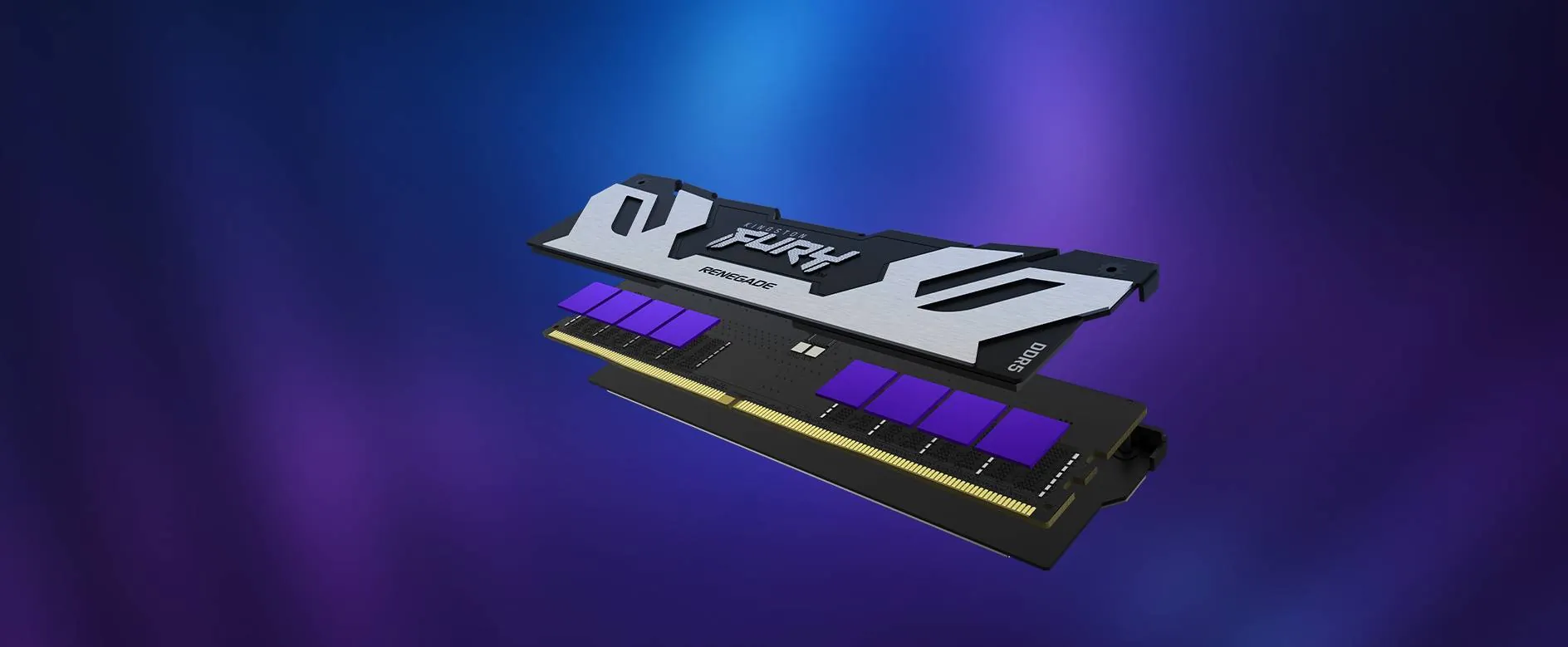 Memoria Ram DDR5 48GB 6000MT/s CL32 FURY Renegade Silver/Black XMP, Non-ECC Unbuffered DIMM 12