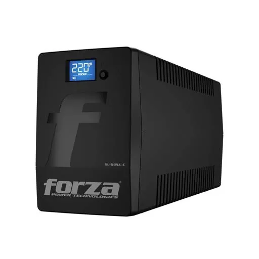 UPS Interactiva Forza SL Series 600VA/360W, 220V, 4 Salidas, 1-IEC RJ45, LCD táctil, Forza Tracker 3