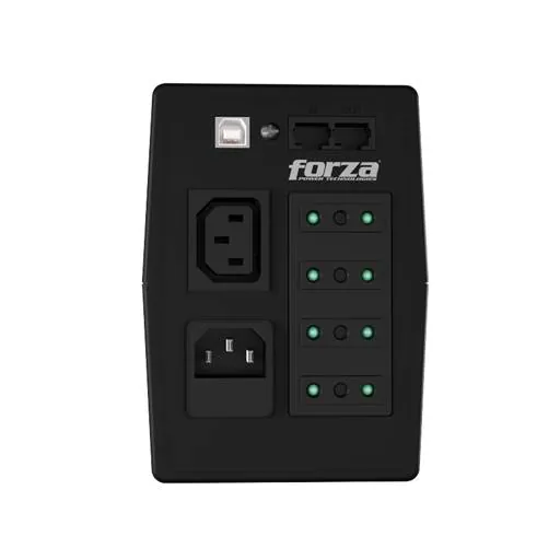 UPS Interactiva Forza SL Series 600VA/360W, 220V, 4 Salidas, 1-IEC RJ45, LCD táctil, Forza Tracker 4