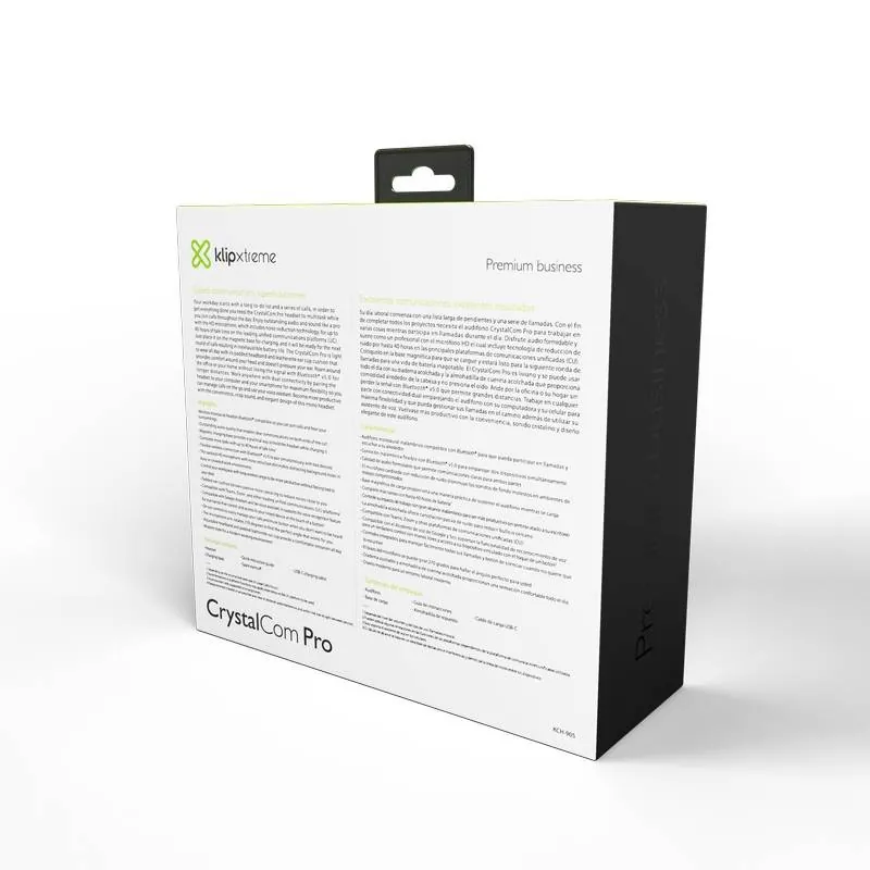 udífono Inalámbrico para Conferencias Klip Xtreme KCH-905, Conexion Dual, Base de Carga, Mono 7