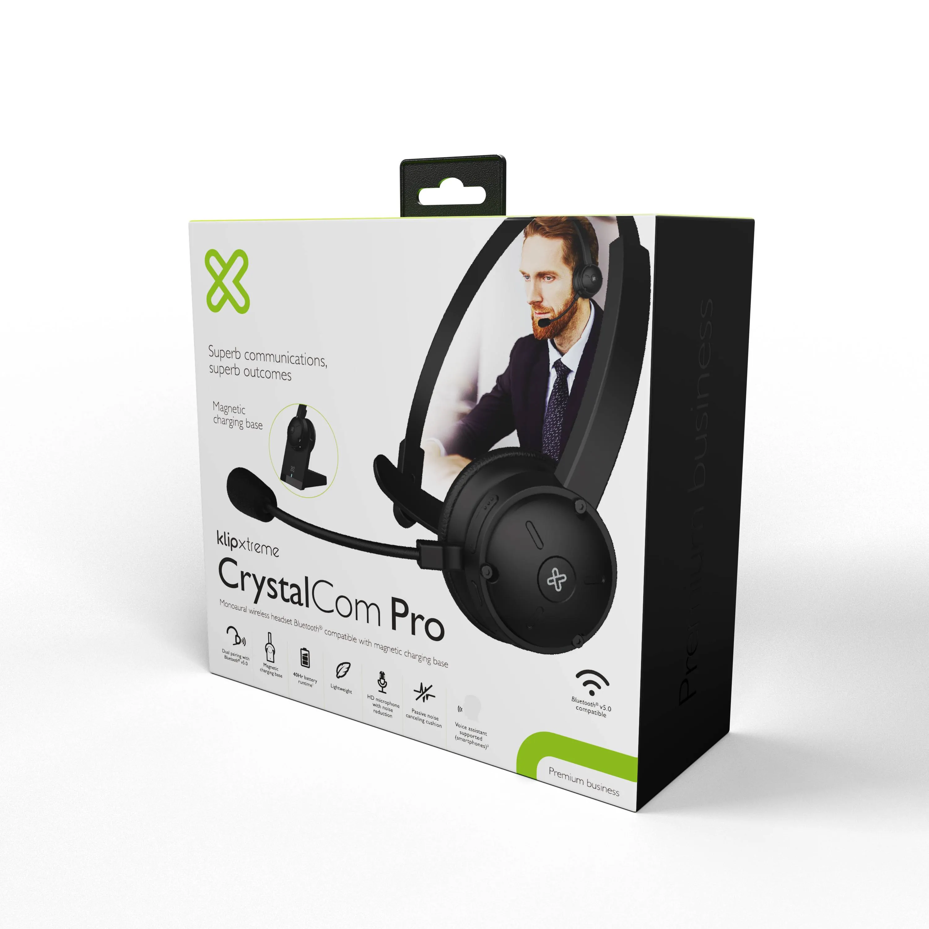 udífono Inalámbrico para Conferencias Klip Xtreme KCH-905, Conexion Dual, Base de Carga, Mono 8
