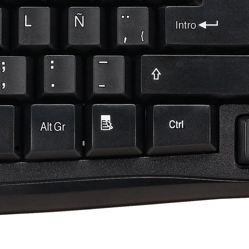 Teclado USB Klip Xtreme Stylus, QWERTY + Numérico, Negro, Español 5