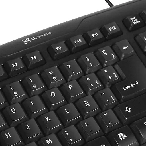 Teclado USB Klip Xtreme Stylus, QWERTY + Numérico, Negro, Español 7
