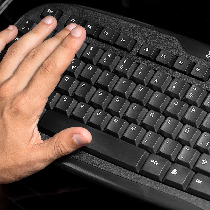 Teclado USB Klip Xtreme Stylus, QWERTY + Numérico, Negro, Español 8