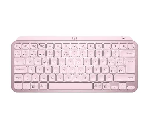Teclado Inalámbrico Logitech MX Keys Mini, Bluetooth 5.0, 2.4GHz, USB-C, Rosado, Español 5