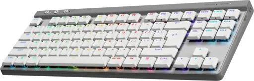 Teclado Gamer Inalámbrico Logitech G515 Lightspeed TKL, Layout ingles, Blanco 3