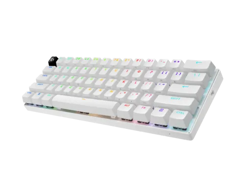 Teclado Gamer Inalámbrico Logitech G PRO X 60, RGB, Switchs ópticos GX, Color Blanco 4
