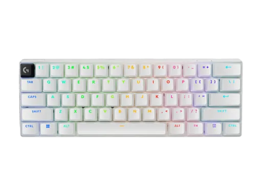 Teclado Gamer Inalámbrico Logitech G PRO X 60, RGB, Switchs ópticos GX, Color Blanco 5