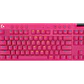 Teclado Gamer Inalámbrico Logitech PRO X TKL LIGHTSPEED, Mecánico, Switch GX Brown, Inglés, Magenta - Miniatura 7