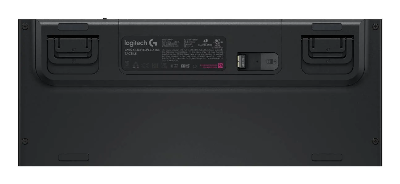 Teclado Mecánico Inalámbrico Gaming Logitech G915 X LIGHTSPEED TKL, Negro Inglés Táctil 5