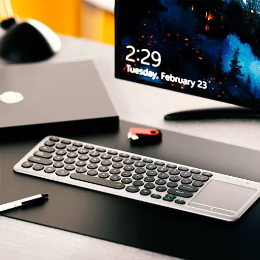 Teclado Inalámbrico con Panel Táctil, Klip Xtreme KeyGlider KCK-550S, Diseño ultradelgado 7