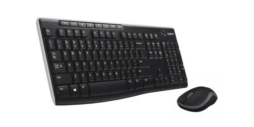 Kit Combo Teclado y Mouse Inalámbrico Logitech MK270, USB, Negro 4