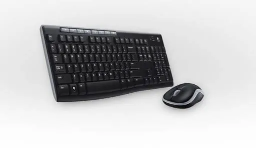Kit Combo Teclado y Mouse Inalámbrico Logitech MK270, USB, Negro 6