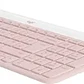 Kit de Teclado y Mouse Wireless Slim Combo MK470, 2.4GHz, USB, Rosado - Miniatura 2