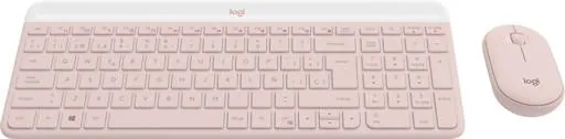 Kit de Teclado y Mouse Wireless Slim Combo MK470, 2.4GHz, USB, Rosado 3