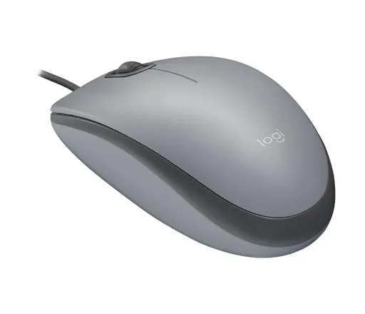 Mouse Logitech M110 SILENT, Tamaño Normal, Confortable, Wired, Click Silencioso, Silver 4