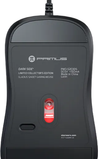 Mouse Gamer Primus Gaming Gladius 12400T Limited Edition, Diseño Dark Side 3