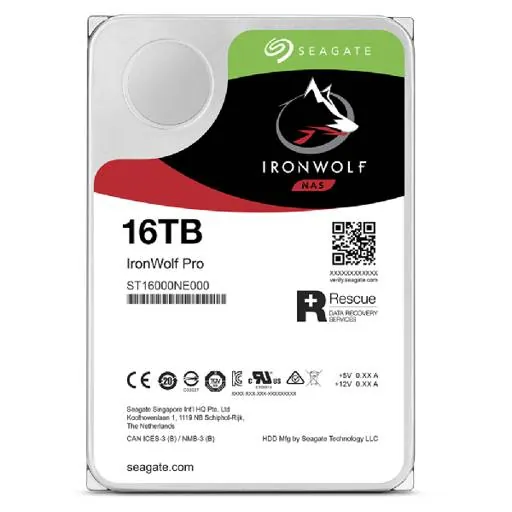 Disco Duro para NAS Seagate IronWolf Pro ST16000NT001, 16 TB, 3.5