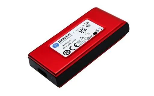 Disco Portatíl SSD Externo Kingston XS1000 1TB USB 3.2 Gen 2 Rojo, Lectura 1050MB/s 4