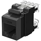 Panduit NetKey Category 6A Punchdown Jack Module - Modular insert - RJ-45 - black - Miniatura 2