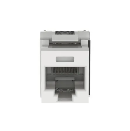 Módulo de conector jack ponchado Keystone UTP Panduit RJ45, Cat 6A, WH, Color balnco 2