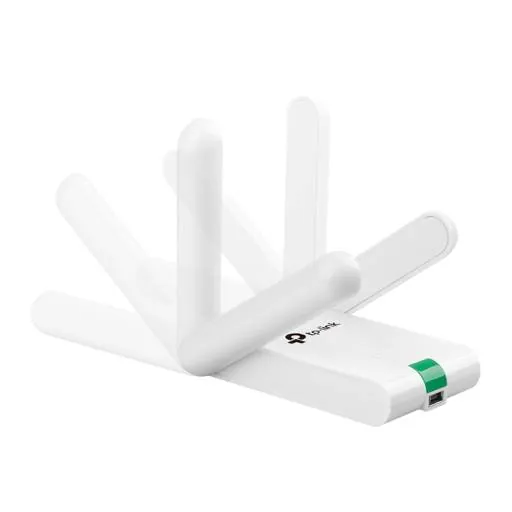 Adaptador de red USB inalámbrico de alta ganancia a 300Mbps TP-Link TL-WN822N, Dos antenas externas 4