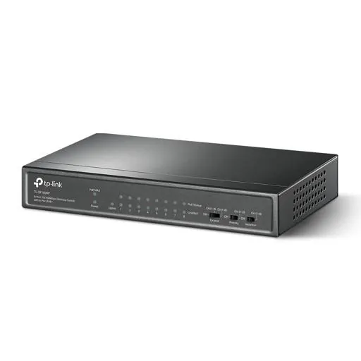 Switch profesional no Gestionable de sobremesa de 9x10/100 Mbps con 8xPoE+ TP-Link TL-SF1009P 3