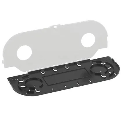 Panduit Opticom Fiber Optic Rack Mount Splice Enclosure - Soporte para conector de fibra Ã³ptica - n 2