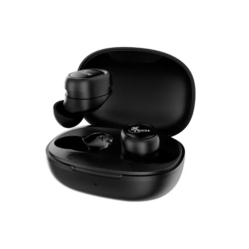 Audífonos True Wireless Xtech XTH-701, Bluetooth 5.1, Carga USB-C, Negro 2