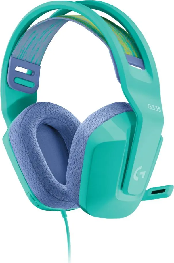 Audífonos Gamer Logitech G335, Con Micrófono, Compatible con PC/Xbox/PS4/Nintendo Switch, Menta 2