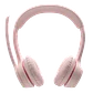 Auriculares inalámbricos Bluetooth Logitech Zone 300, Ultra ligero sólo 122g, Rose - Miniatura 2
