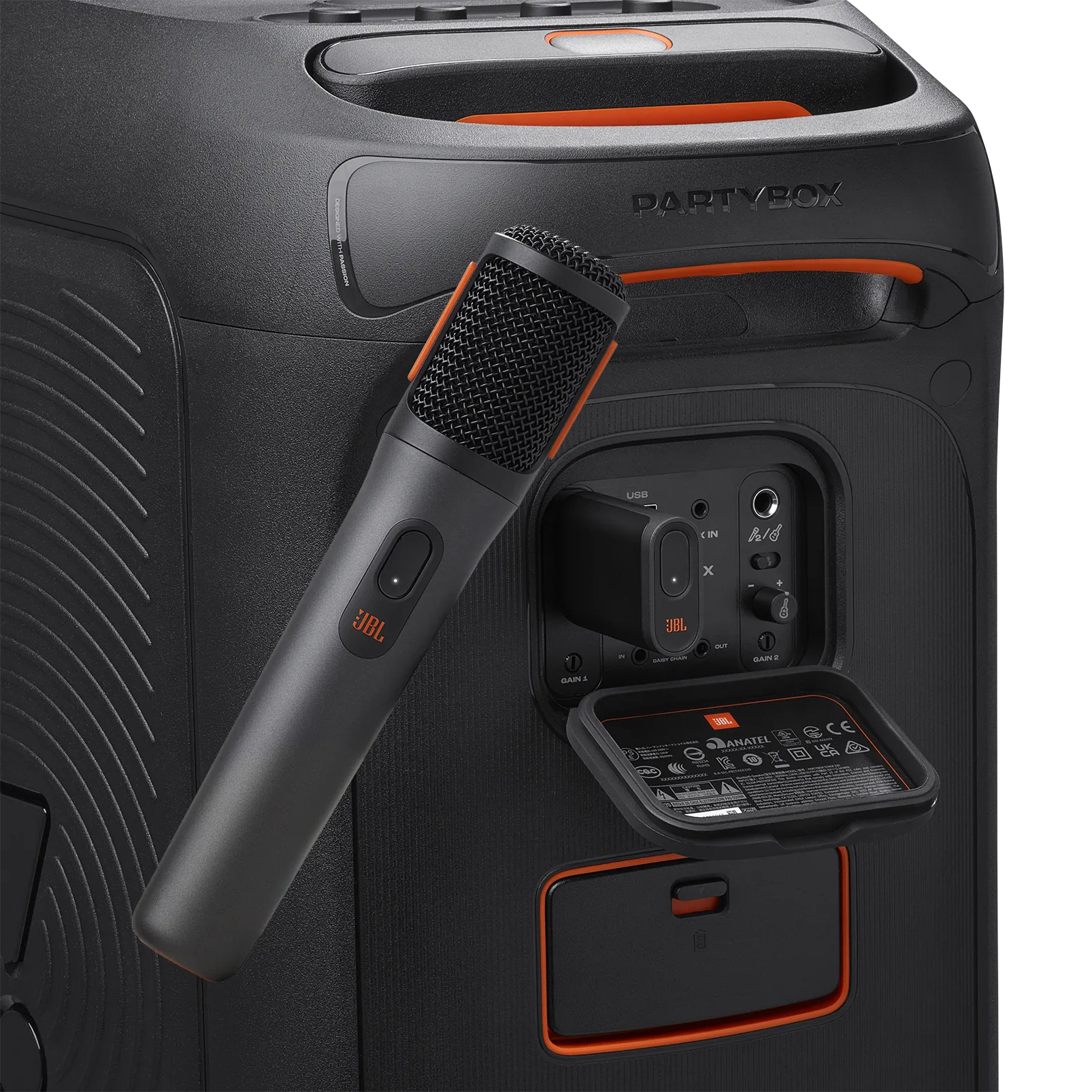 Kit de Micrófonos Inalámbricos JBL PartyBox, 2 Unidades, 2.4GHz, Negro 5