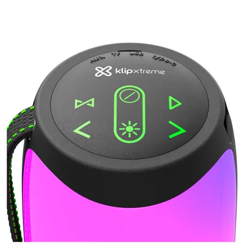 Parlante Portátil Klip Xtreme ZoundFire Pro KBS-350BK, LED Flame Lights, Color Negro 4