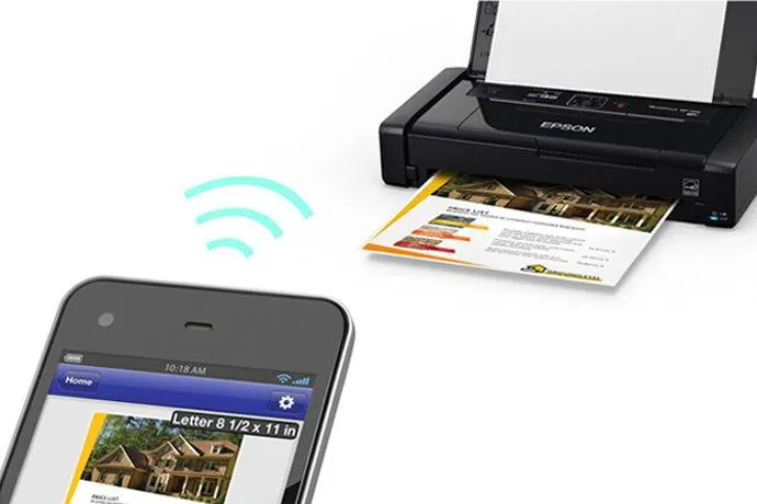 Impresora Tinta Color Epson WorkForce WF-100, 7 ppm/negro, 4 ppm/color, LAN (inalámbrica) Wi-Fi 6