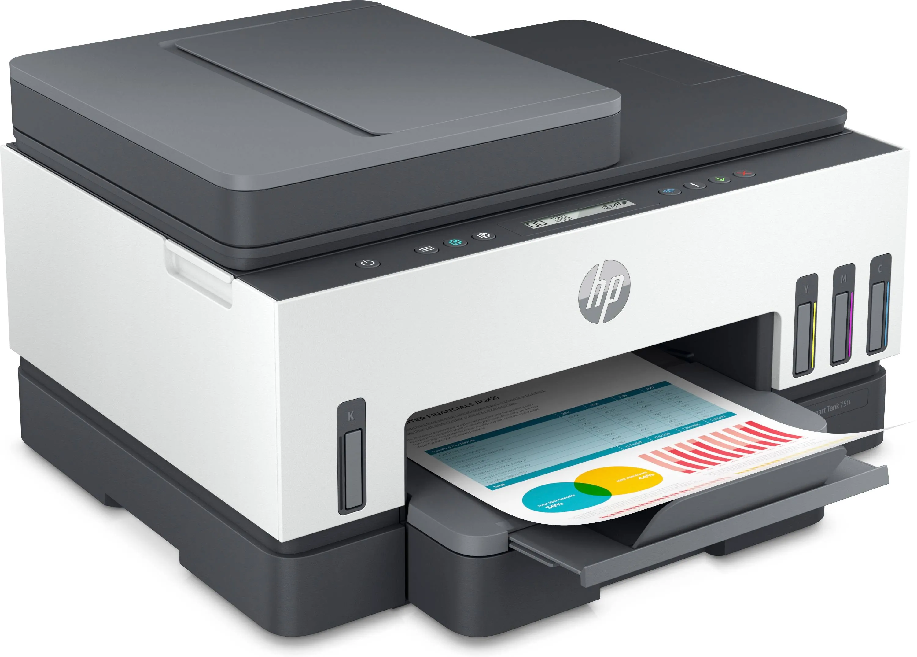 Impresora Multifuncional tinta color HP Smart Tank 750, 15 ppm/negro, 9 ppm/color, Bluetooth, Wi-Fi 8